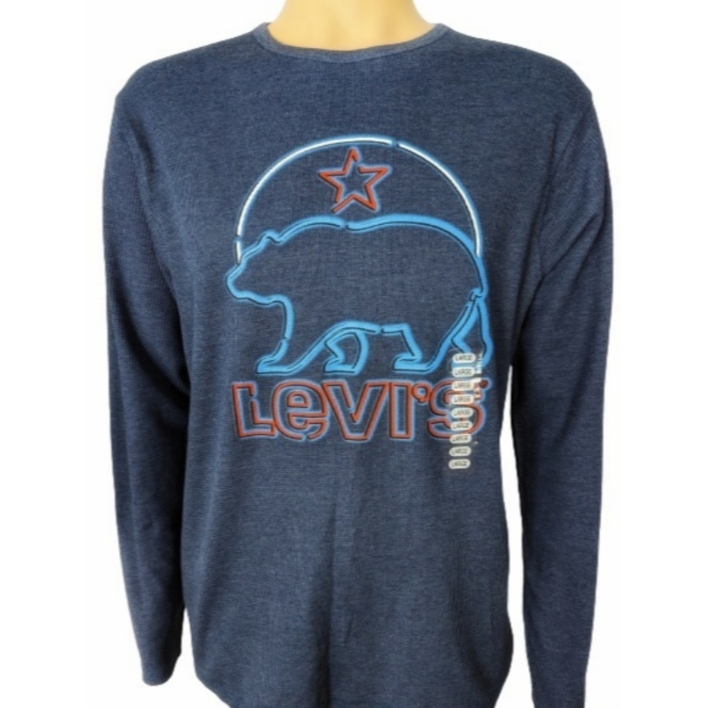 Levi's Long Sleeve Thermal T-Shirt L - Picture 4 of 8
